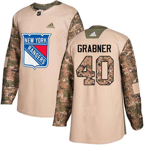 Adidas Rangers #40 Michael Grabner Camo Authentic Veterans Day Stitched NHL Jersey - Click Image to Close